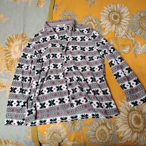 Riders By Lee Long Sleeve Button Up Shirt Size L